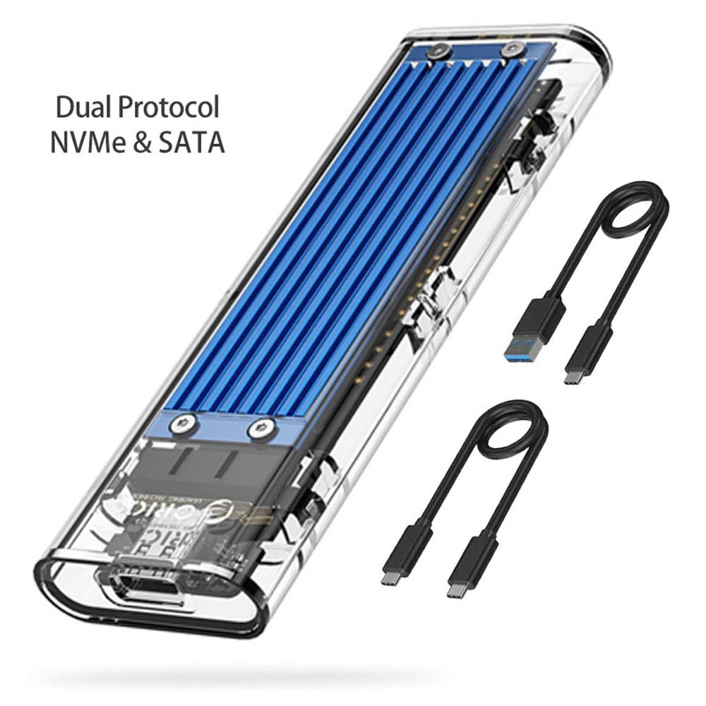 오리코 M.2 NVMe+NGFF SSD 외장 하드 케이스 USB3.1 TCM2M-C3