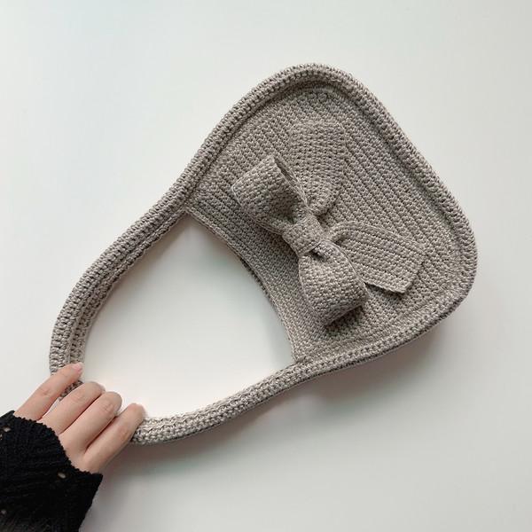 big ribbon tote bag DIY (코바늘뜨개)