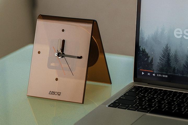 미러클 아크릴 무소음 거울 탁상시계 4colors