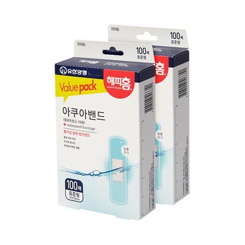 해피홈 방수 아쿠아밴드 표준형 100개입, 2개