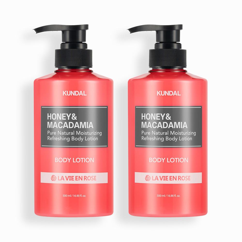 쿤달 모이스처 바디로션 2개 세트 라비앙로즈 500ml