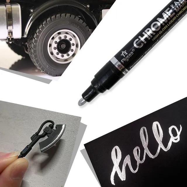 메탈릭 광택 도색 리퀴드 크롬 마카 마커 펜 7 10 mm