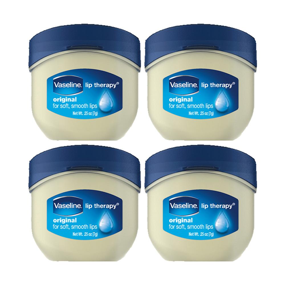 바세린 립 테라피 미니자 립밤 오리지널 7g 4개