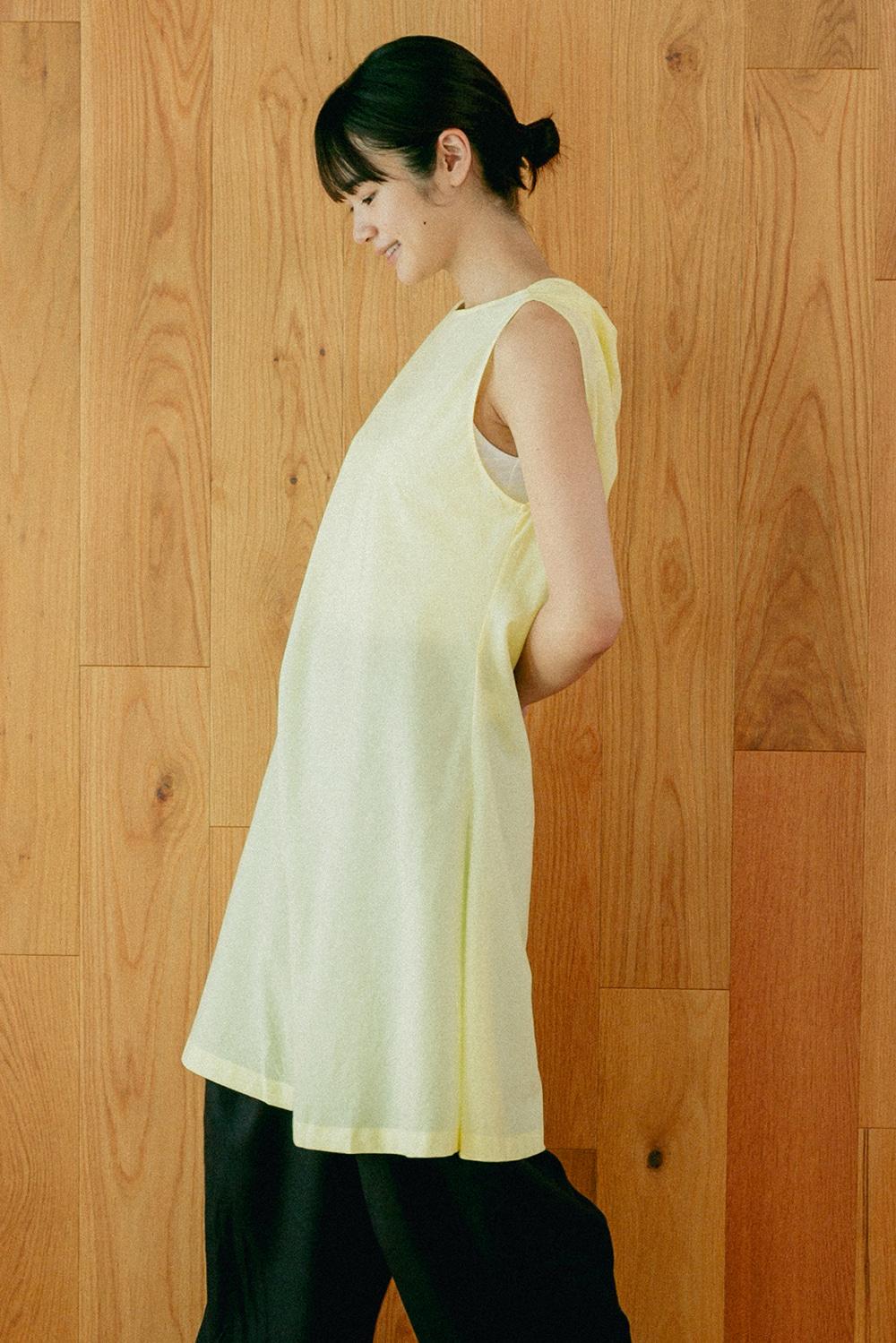 cowl neck one-piece yellow [4color]