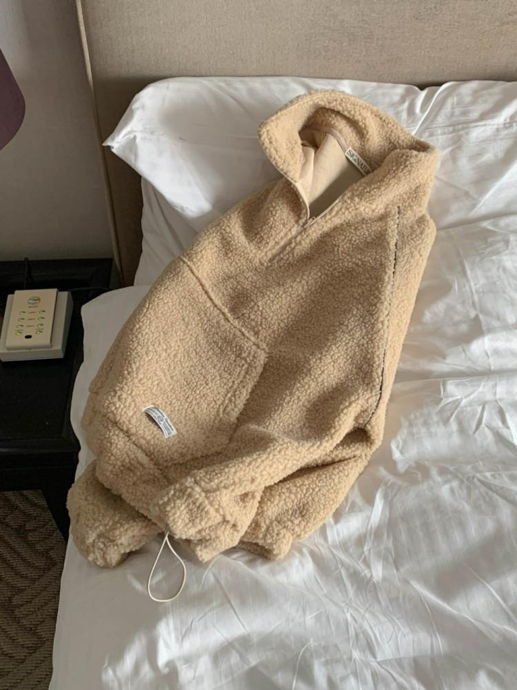 시그니처 테디 아노락 점퍼 signature