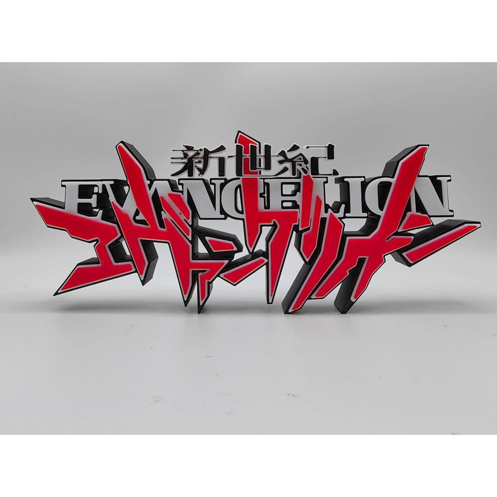 신세기 에반게리온 EVA 로고 입체 레터링 스탠드 피규어 장식