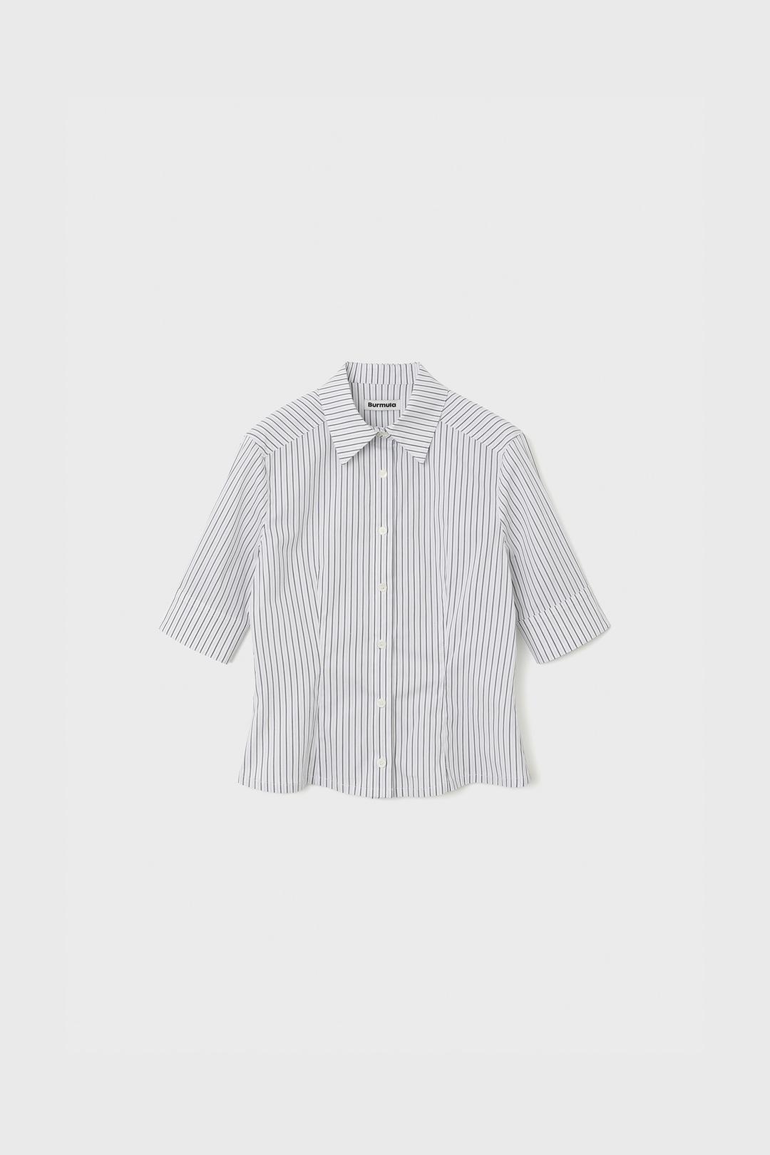 SOLID HALF SHIRT (STRIPE)
