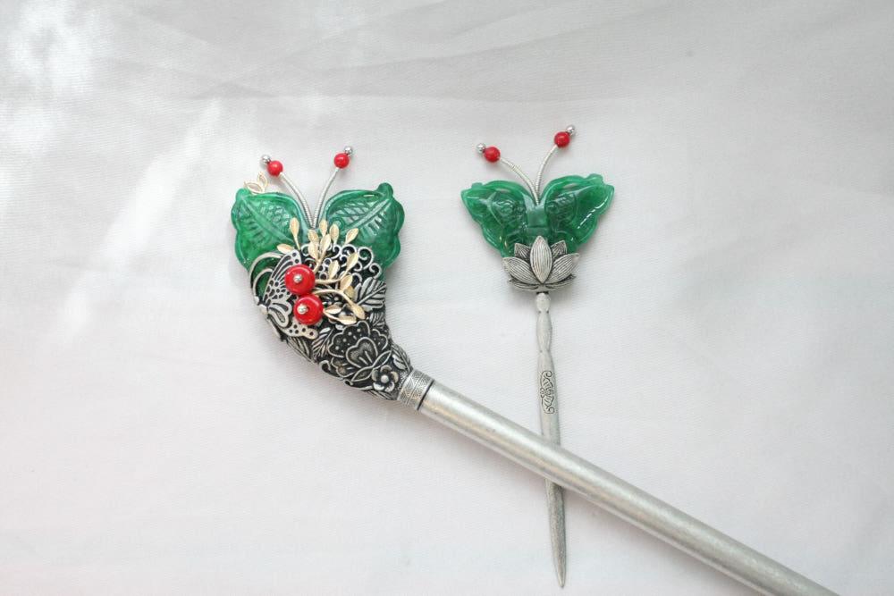 비취나비뒤꽂이