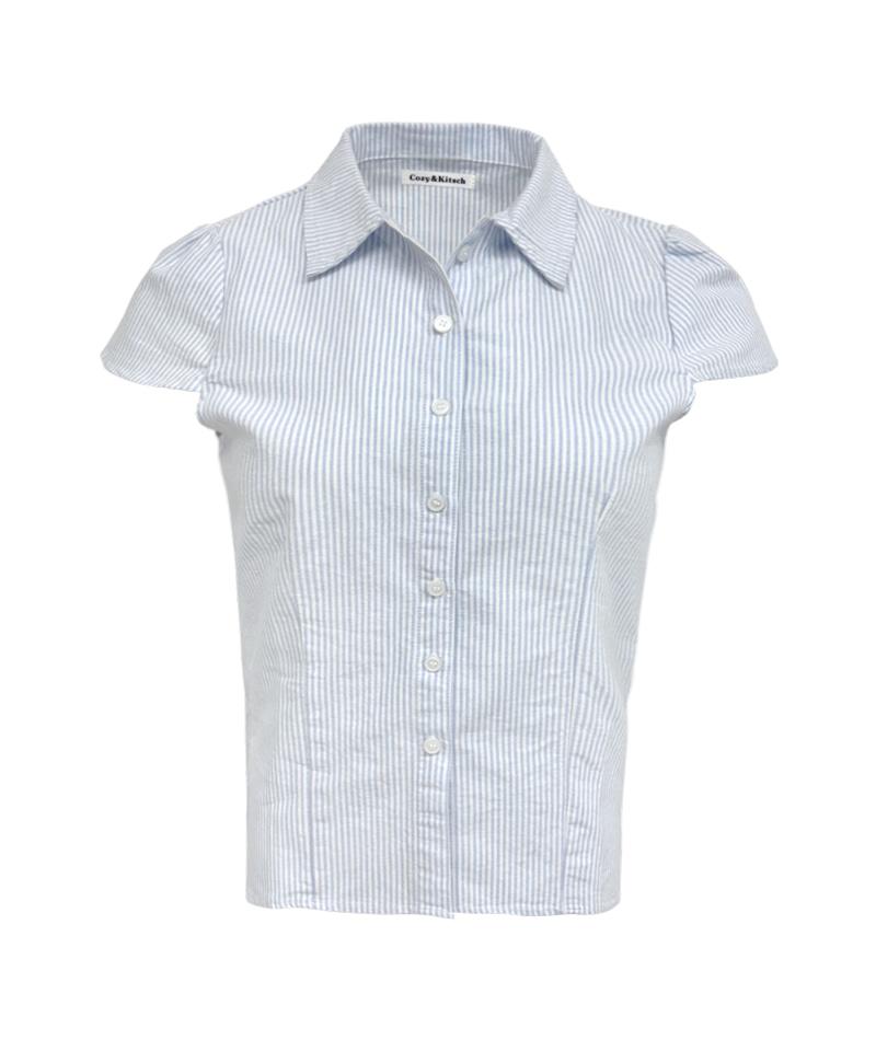 에린 스트라이프 핀턱 셔츠