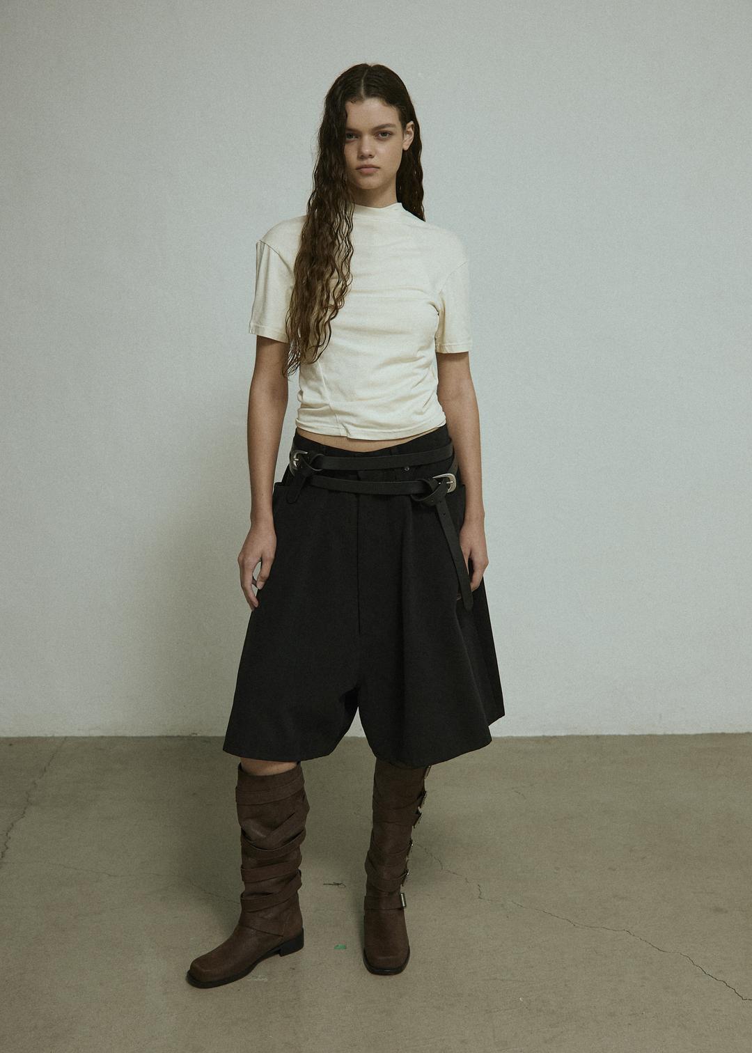 drape span tee (ivory)