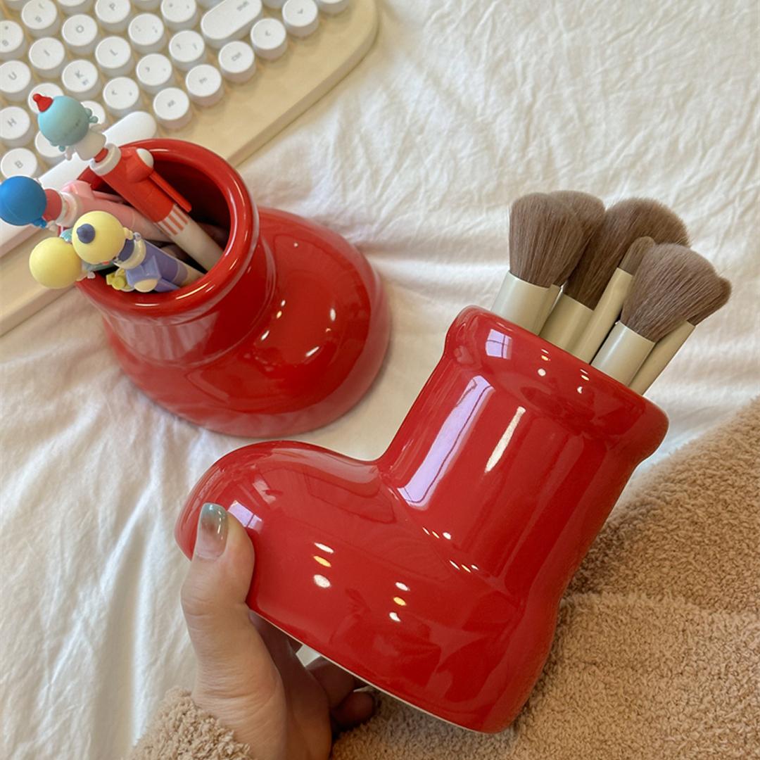 3color 키치 장화 연필꽂이