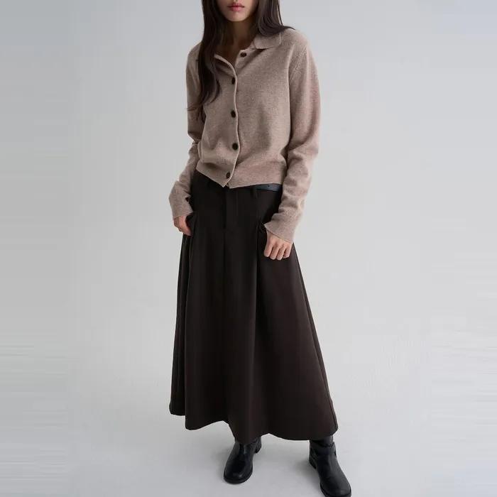 [에잇세컨즈] 포켓 벨트 스커트  브라운 (125X27MB7D)