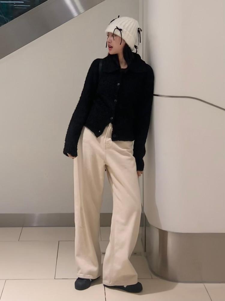 피치 기모 와이드 팬츠 (2 colors)