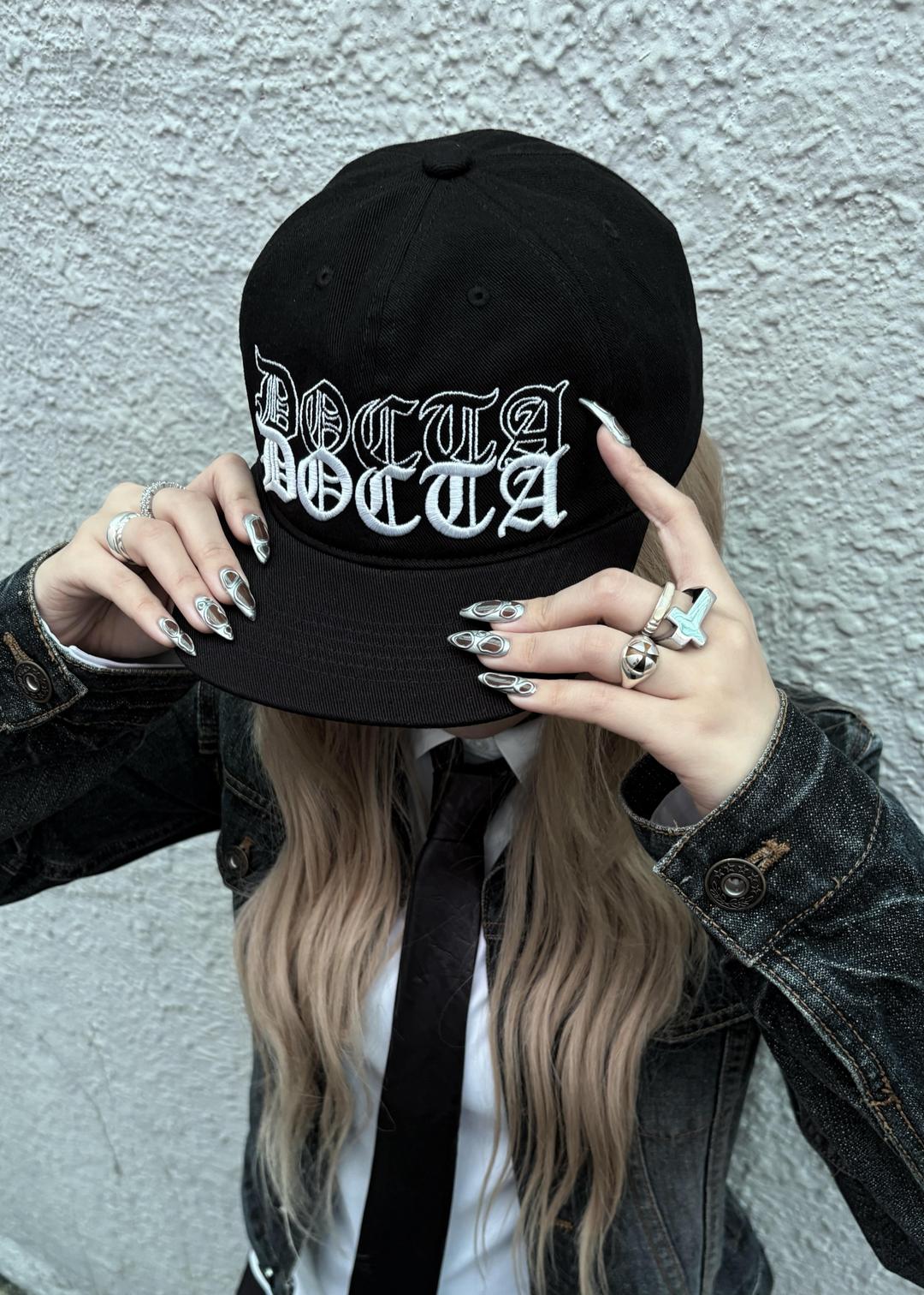 LETTERING PUMKIN CAP (BLACK)