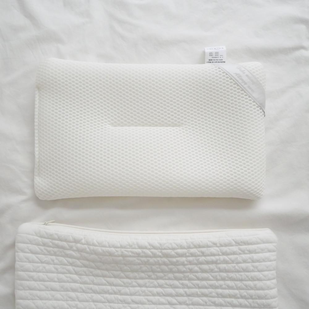 신생아 아기 유아 베개솜 낮은 베게 마이크로하이바 매쉬경추베개