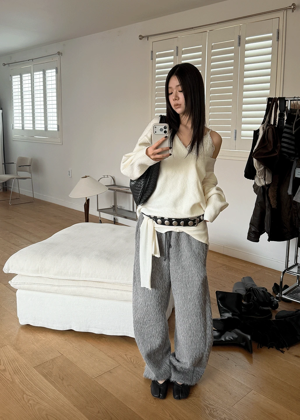 LACE KNIT SET *아이보리,그레이 당일배송*