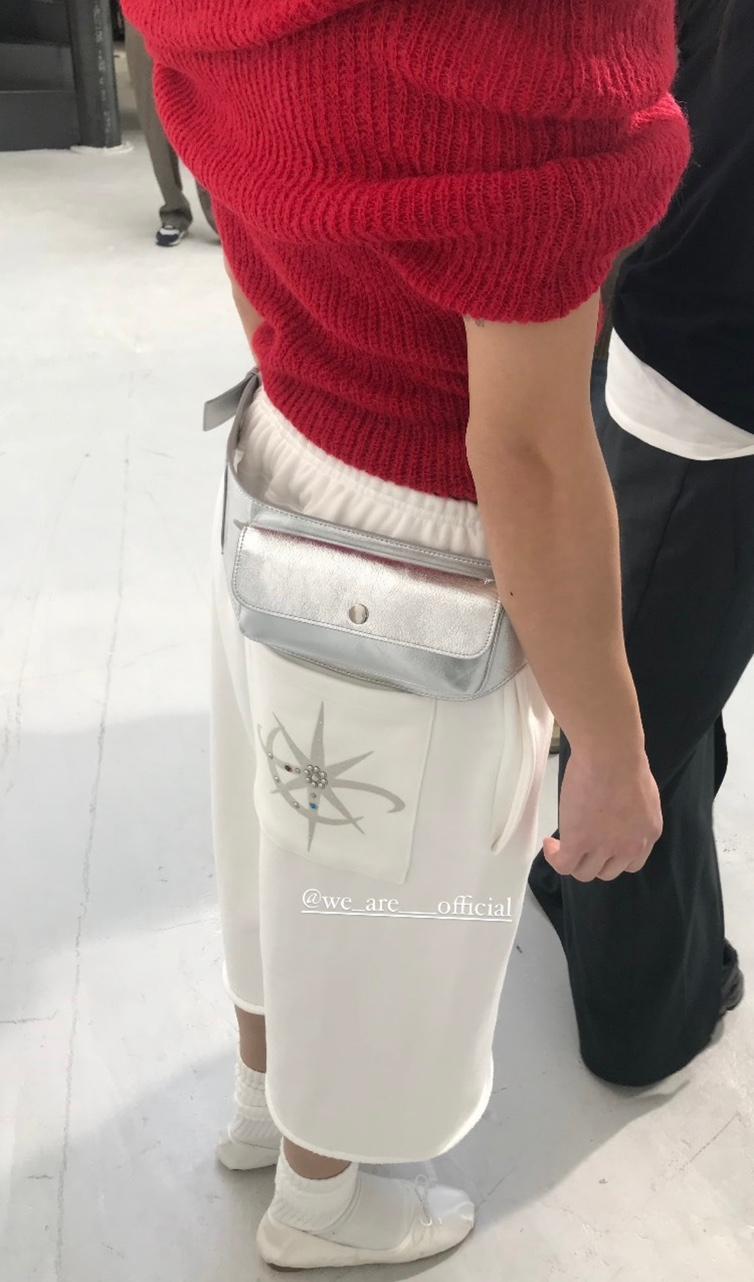 [아이 그레이 당일배송] 위아 우디 팬츠 버뮤다 밴딩 코튼 디테일 바지 와이드핏 루즈핏 추리닝 트레이닝팬츠 코지룩 데일리룩 이너프