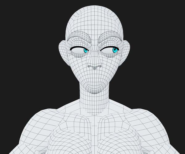 ArtStation - Stylized Girl Basemesh | Resources