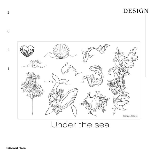 Under the sea 건식 타투스티커 [클라라 타투이스트]