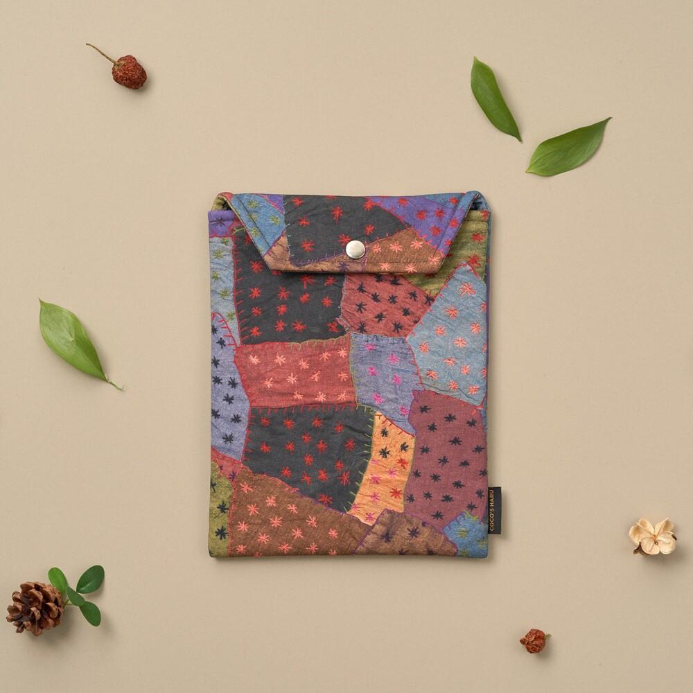 [자체제작 / handmade] 2종 양탄자 북파우치 조각보 패브릭 천 사각 면 책 커버