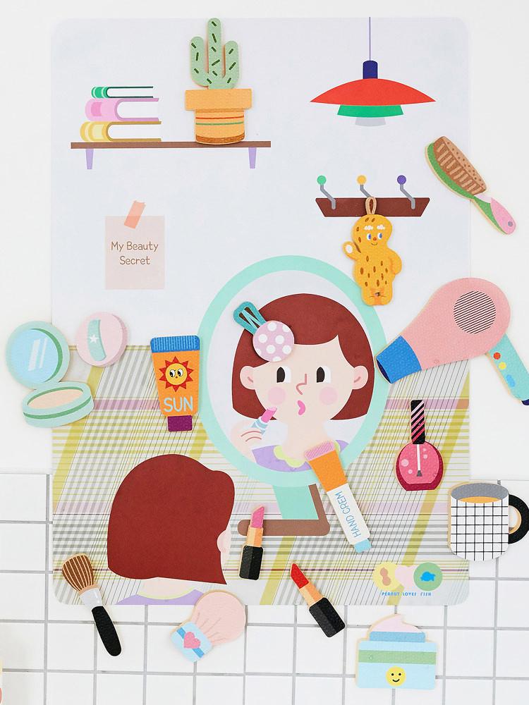 어푸띠부 물놀이스티커 방수포스터 마이뷰티시크릿