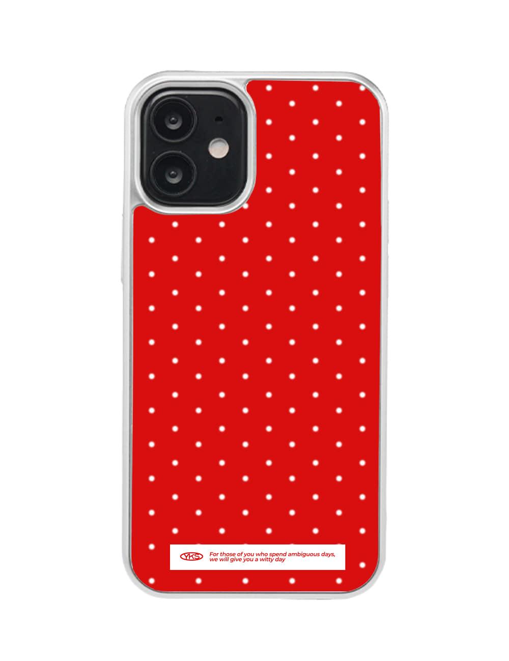 Winter dot case red (글라스 범퍼)