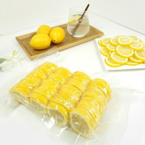 청과마루 씨뺀 레몬 슬라이스 냉장 대용량 업소용, 얇게 500g, 1개