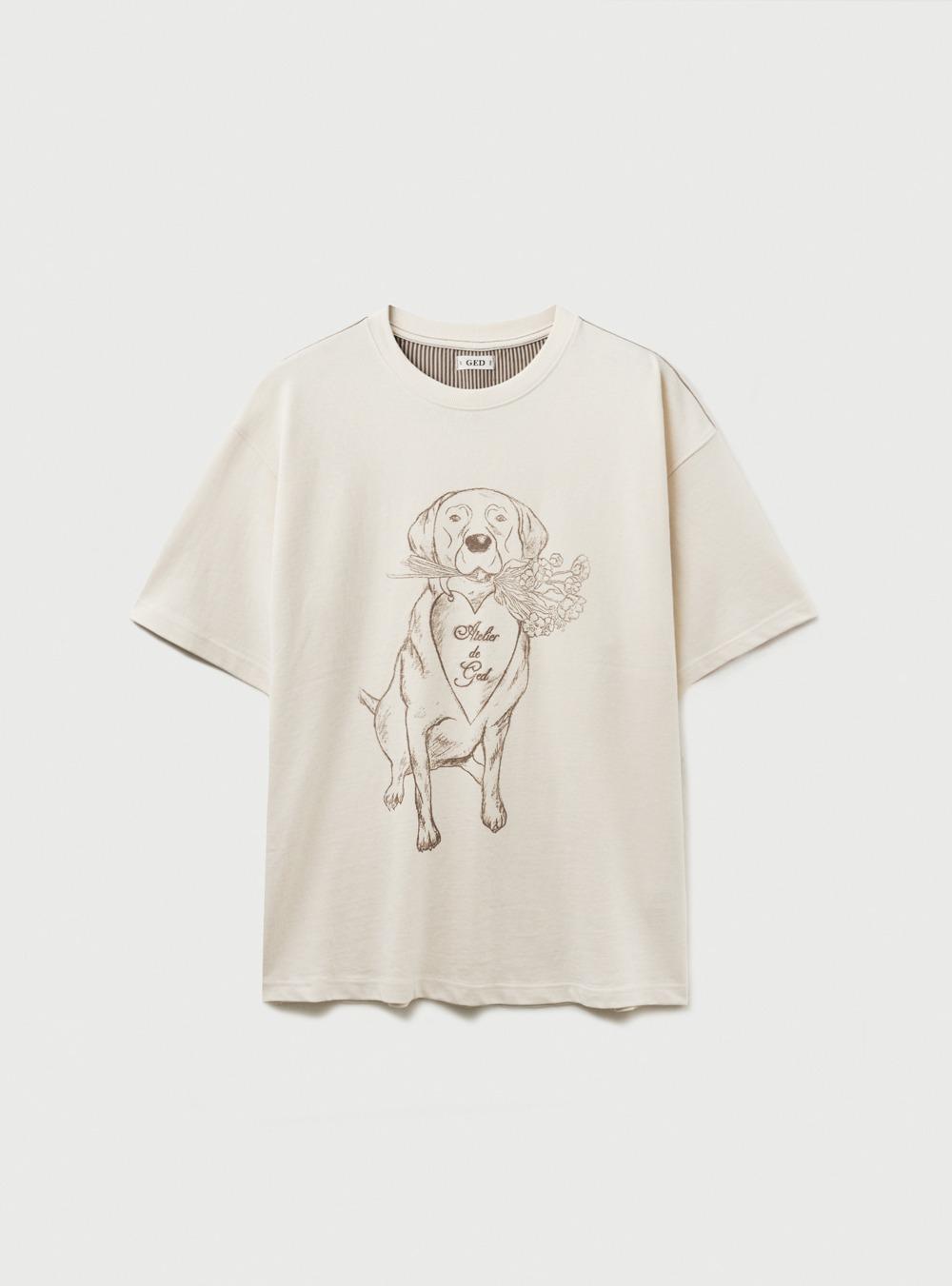 LEO VINTAGE PIGMENT TEE - CREAM