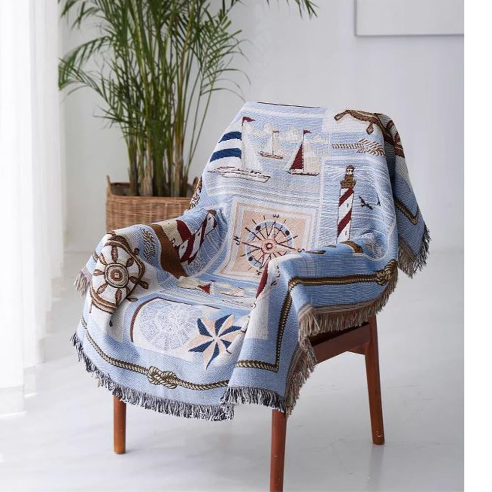 은은한 소파 인테리어 담요 술달린 디자인 블랑켓