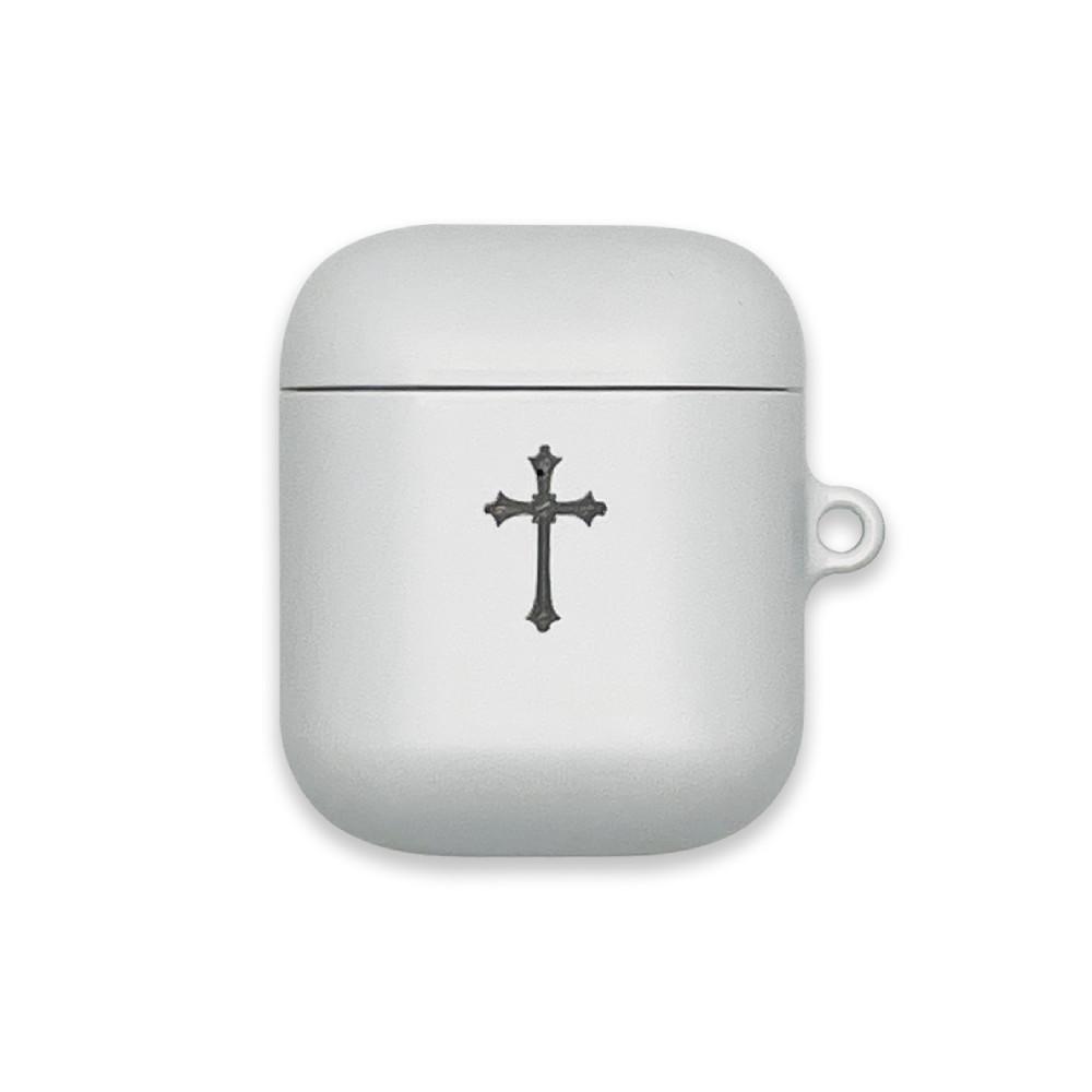 cross airpod/buds case (matt gray)