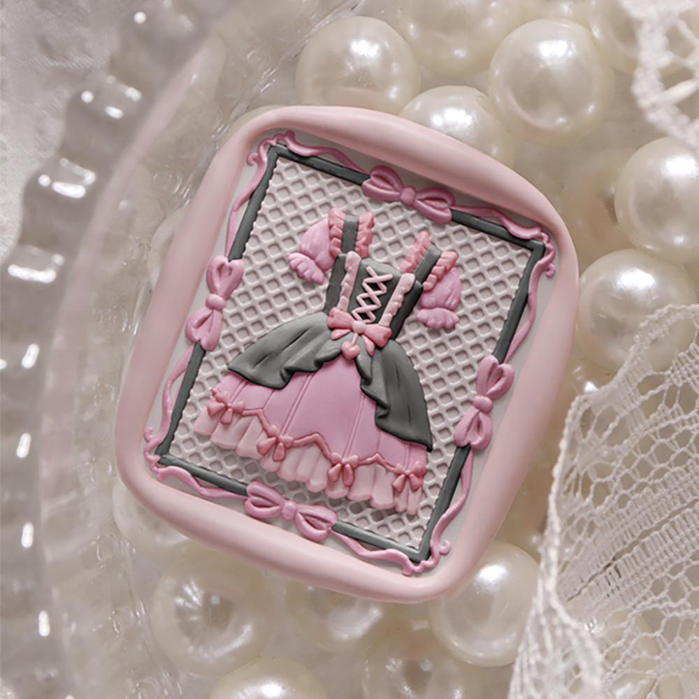 크랩서플라이 입체 조각 vol37 고전 빈티지 스타일 실링스탬프 실링왁스 42-1 고전풍 원피스