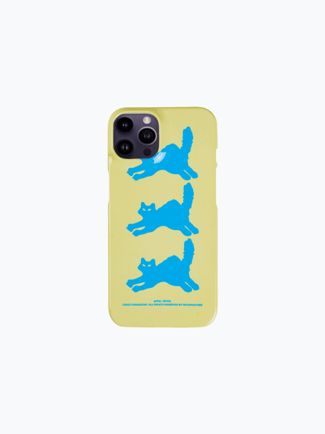 [FAD] CAT CAT CAT PHONE CASE (LEMON)