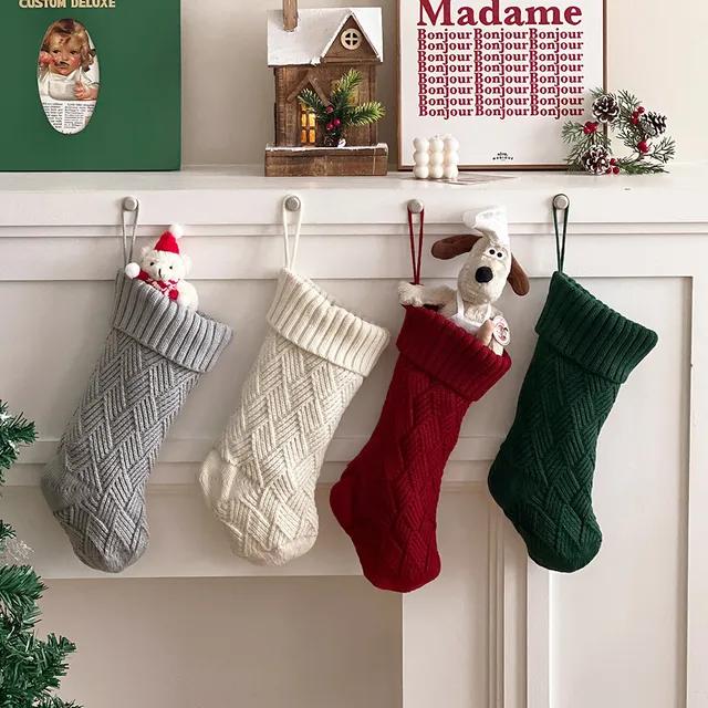 선물은 살포시 크리스마스 니트 양말 선물주머니 크리스마스벽장식 트리장식