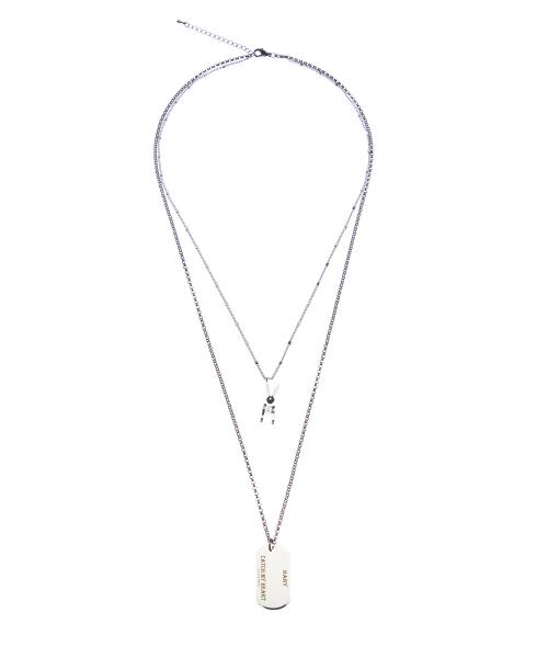 LUVISTRUE X YENA LAYERED NECKLACE(SILVER)