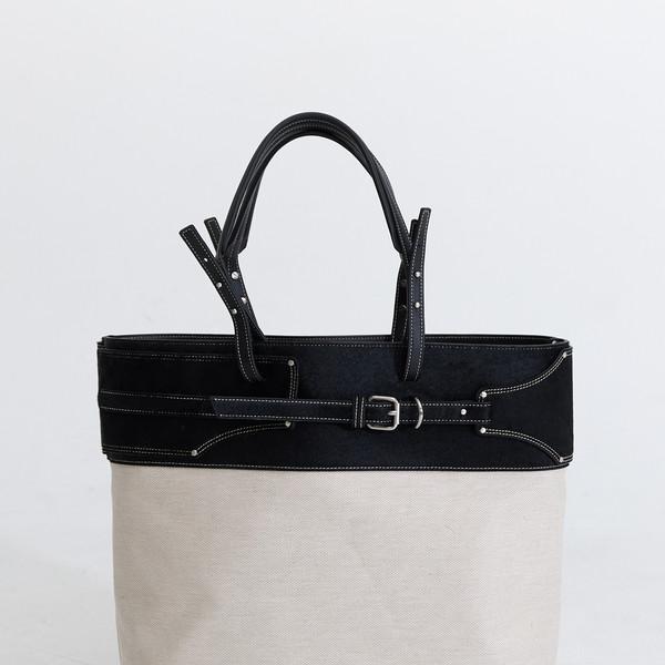 PRESSPRESS : Hair-on Leather Tote,Black