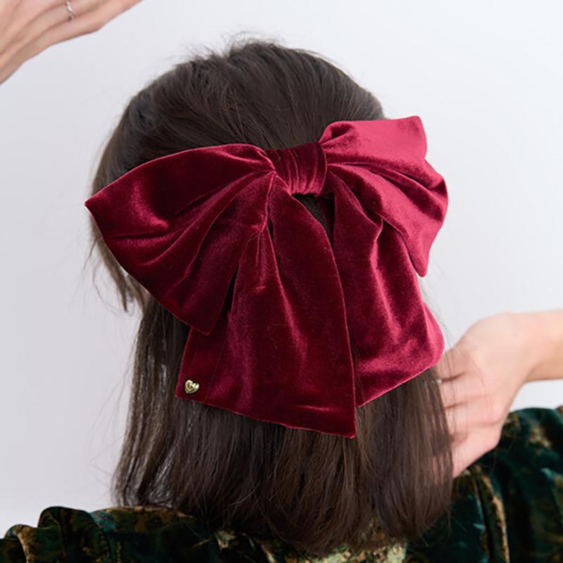 big Ribbon velvet Hair pin