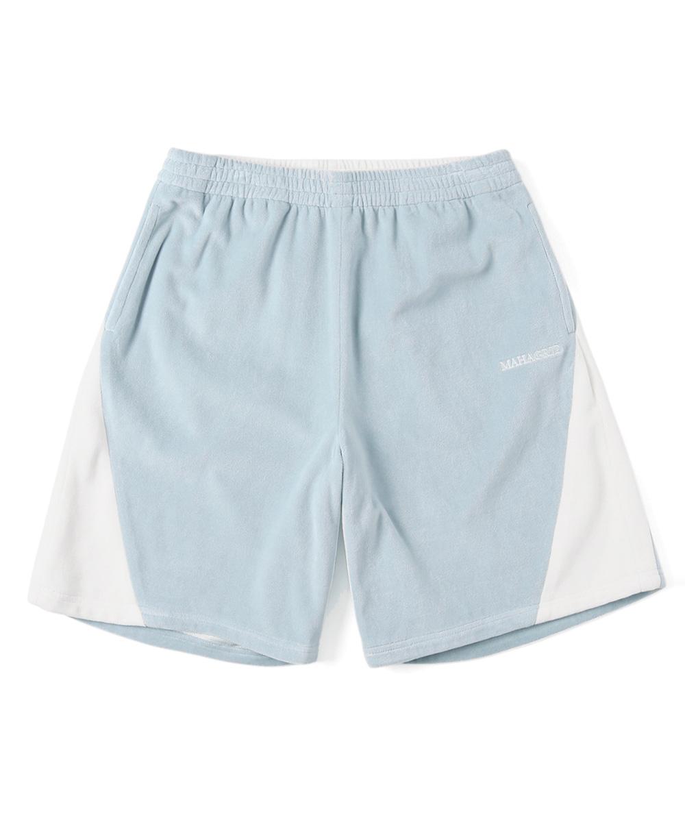 VELOUR TRACK SHORT[BLUE]