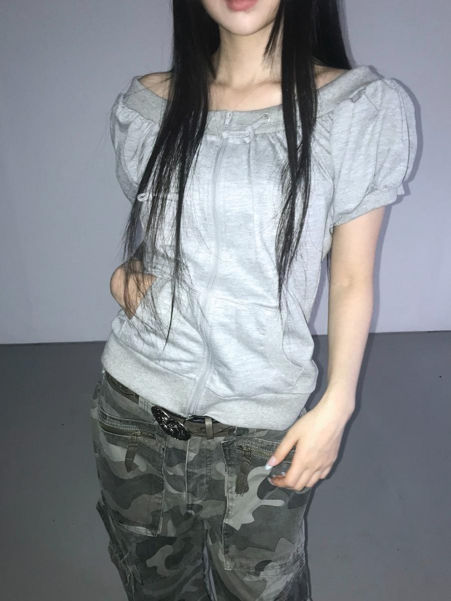 디에어타운 DARKGREY 바로배송 ronge off zip-up(2color)