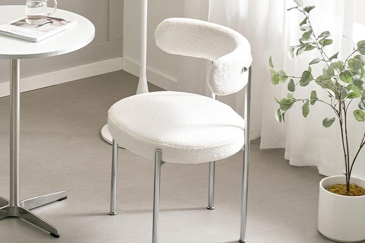 [10%쿠폰] [단독] 포니 패브릭 미드센추리모던 인테리어의자 3colors