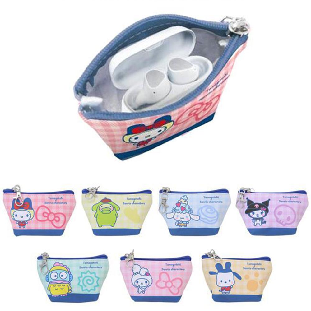 다마고치x산리오 캐릭터 이어폰 파우치 동전지갑(일))
