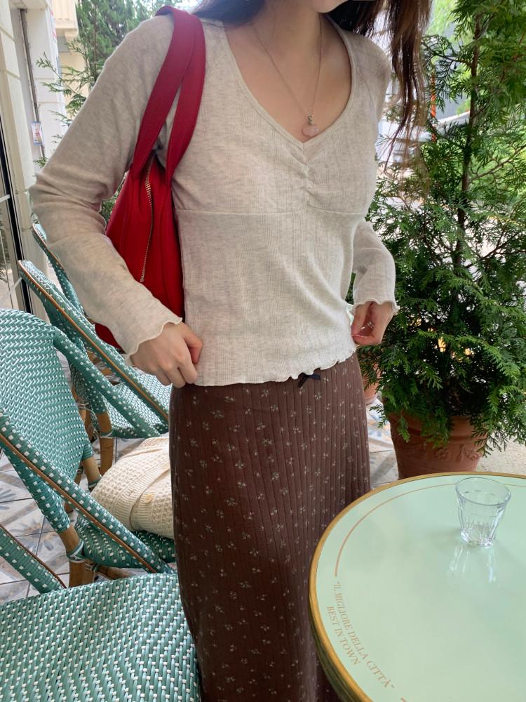 소피 셔링 아일렛 티셔츠 3color