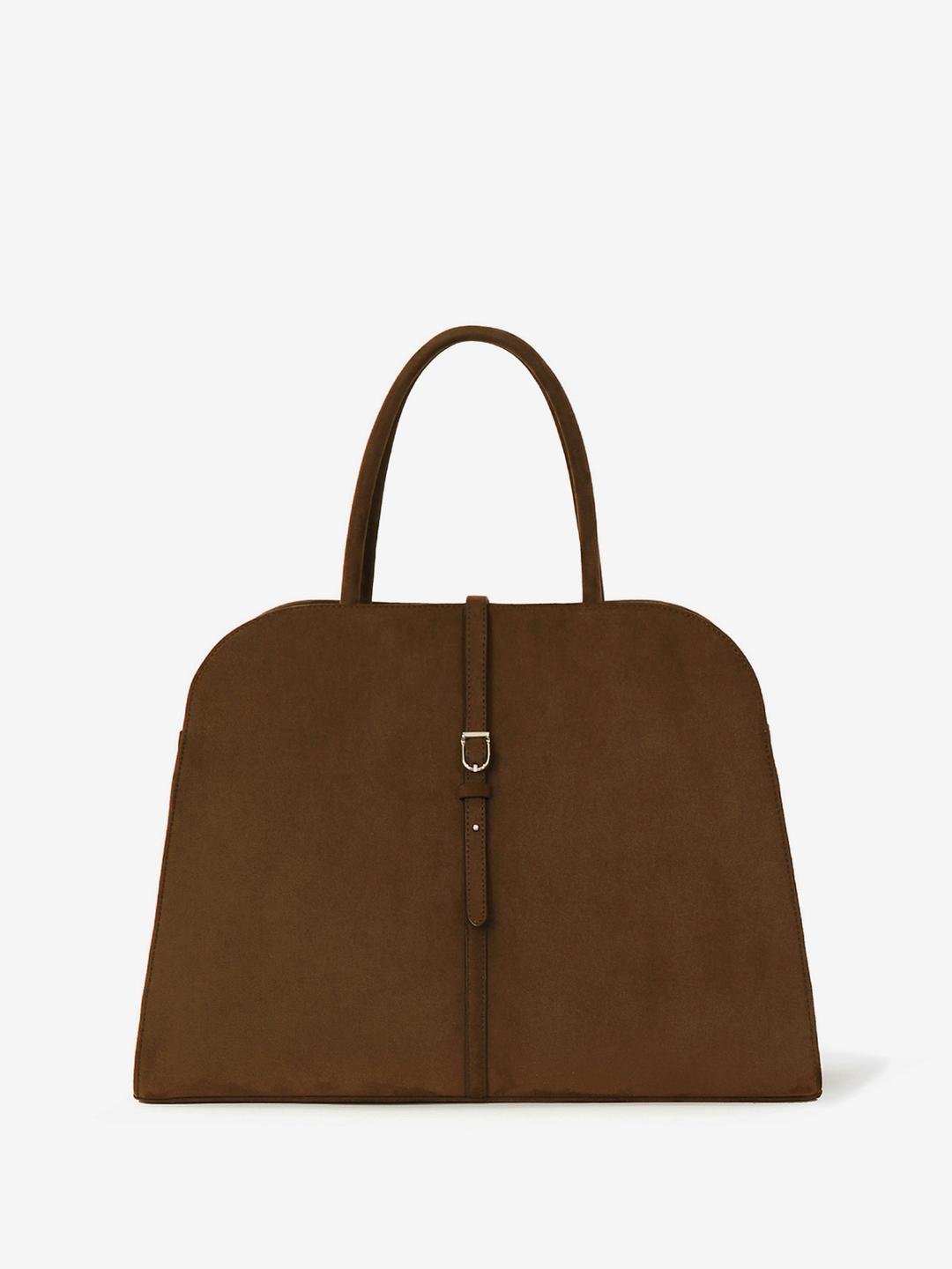 BLANC LARGE SUEDE CHOCO BROWN