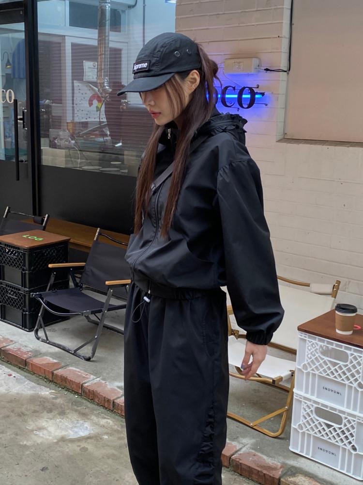 문즈 네티드 프릴 바람막이 점퍼 / 2 Color / 유니크한 디테일