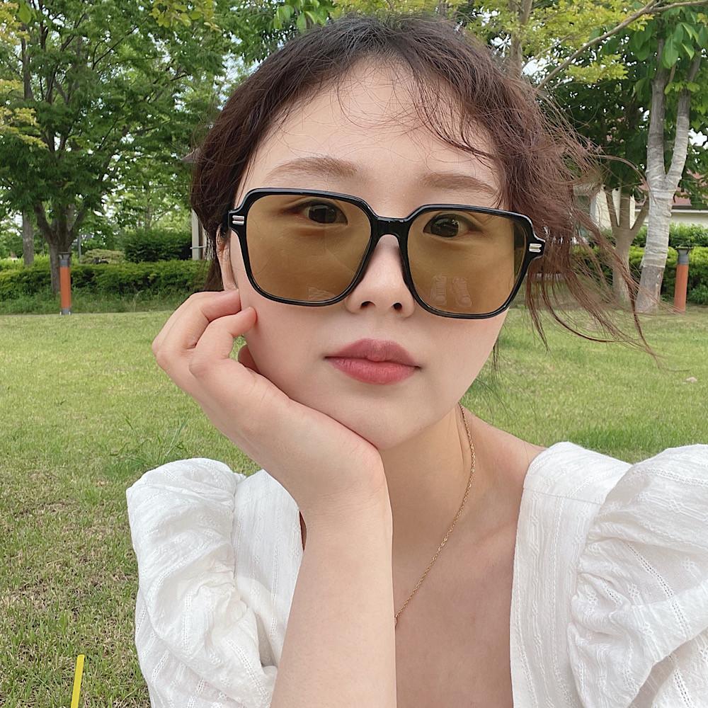 남자 여자 운전용 데일리 사각 틴트 가벼운 빅사이즈 패션 커플 자외선 차단 선글라스