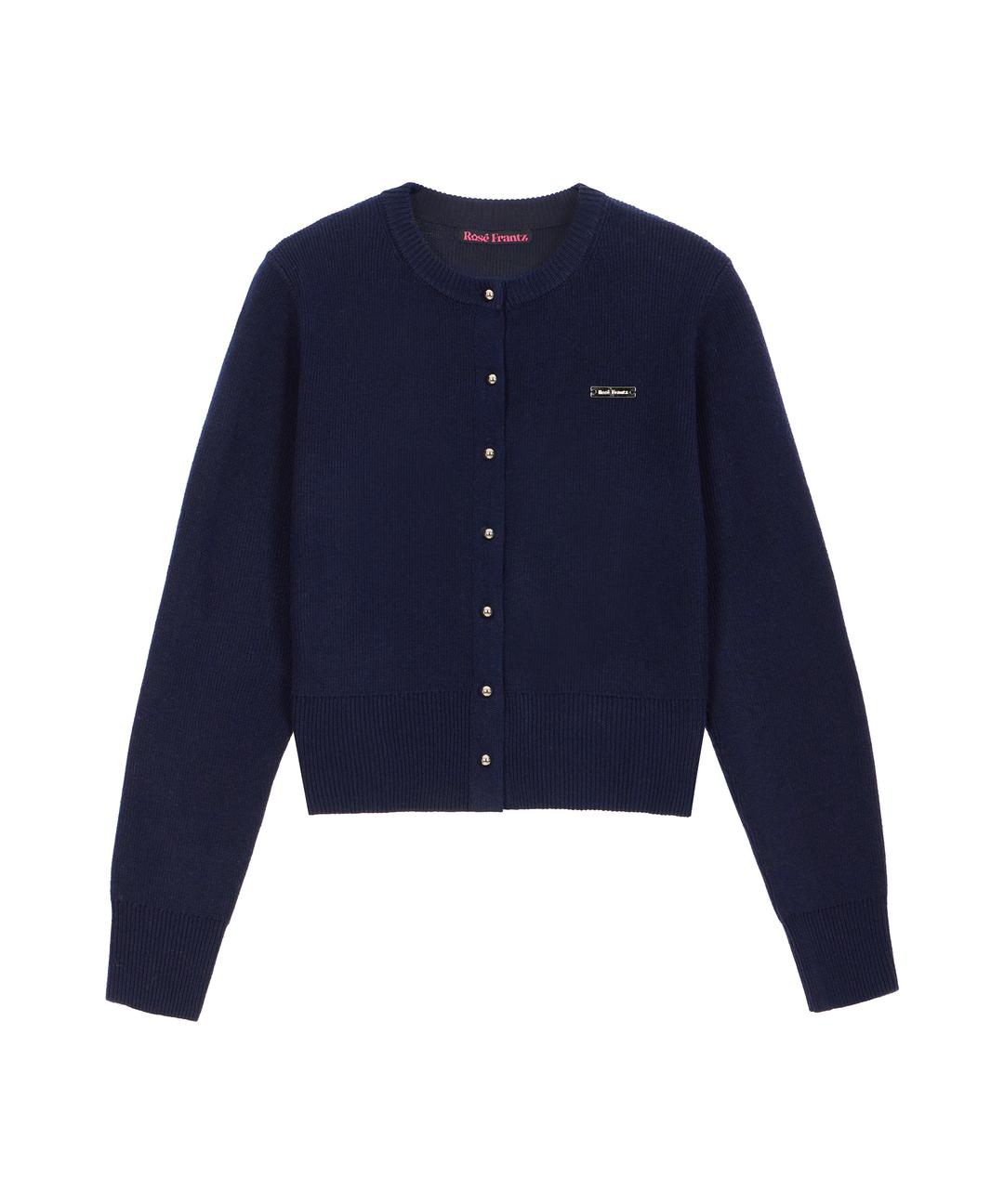 로제프란츠 Nickel Round Cardigan [Navy]