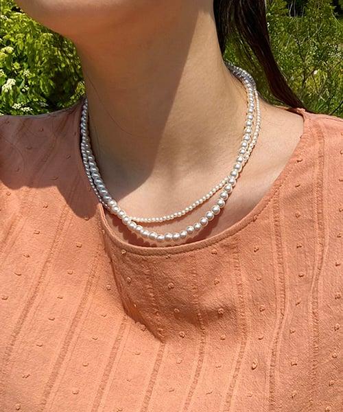 DS46 Layered pearl necklace
