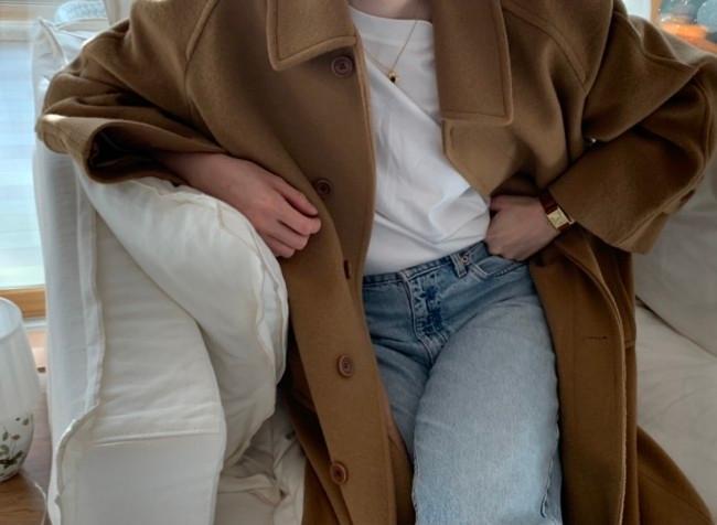 ( 1월 셋째주 발송 ) 맨하탄 카멜 코트_Manhattan camel coat. By MONE.