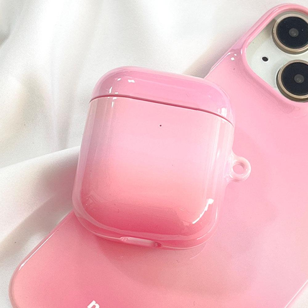 ［에어팟케이스］gradation strawberry