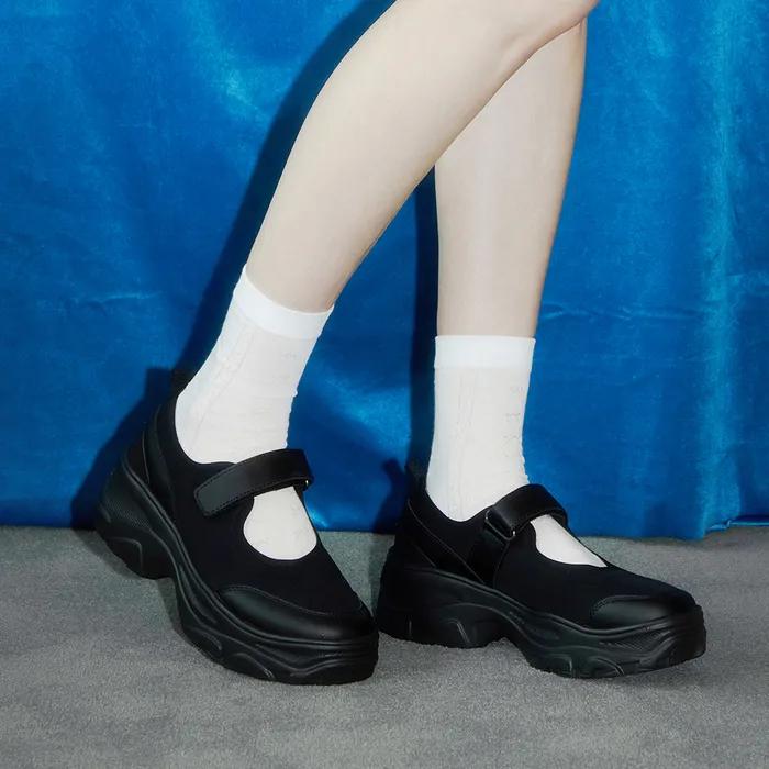 [14차] 로미타 플랫폼 벨크로 메리제인 슈즈 (4colors)