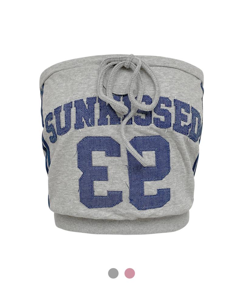 스포티 스트링 튜브 탑